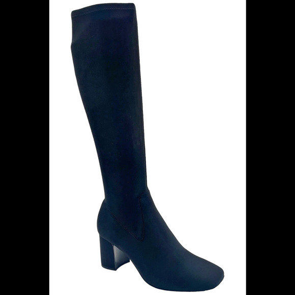 Donald Pliner Shoes - Donald Pliner Women's Cassidy Crepe Elastic Tall Shaft Boot Black - Medium